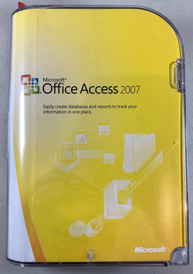 Microsoft Office Access 2007 w/ Case CD & Product Key Full Version OEM Database
