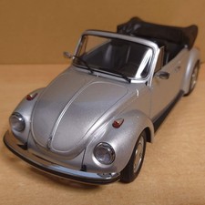 1/18 Volkswagen Beetle 1303 Silver Cabriolet 1973 Norev Diecast Model Car