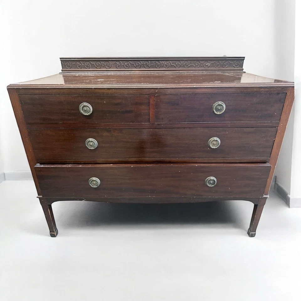 Antique Chest Of Drawers Dresser sink vanity With Mirror promo upcycle - Image 2 of 2