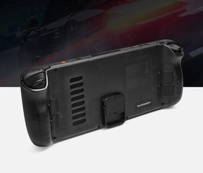 HandheldDIY Steam Deck Backplate - Schwarz/Transparent
