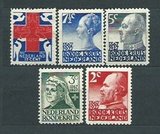 Holland - Mail 1927 Yvert 190/4 MH Cruz Red