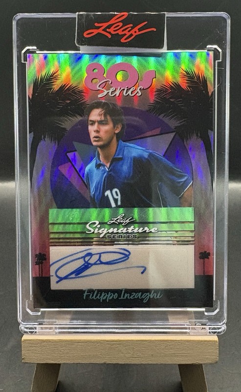 2026 Leaf Signature Series Filippo Inzaghi 1/1 Auto 80s Series 