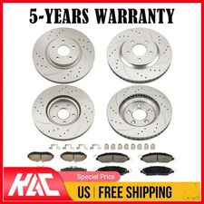 Front Rear Drilled&Slotted Disc Brake Kit for Ford Mustang 2005-2010