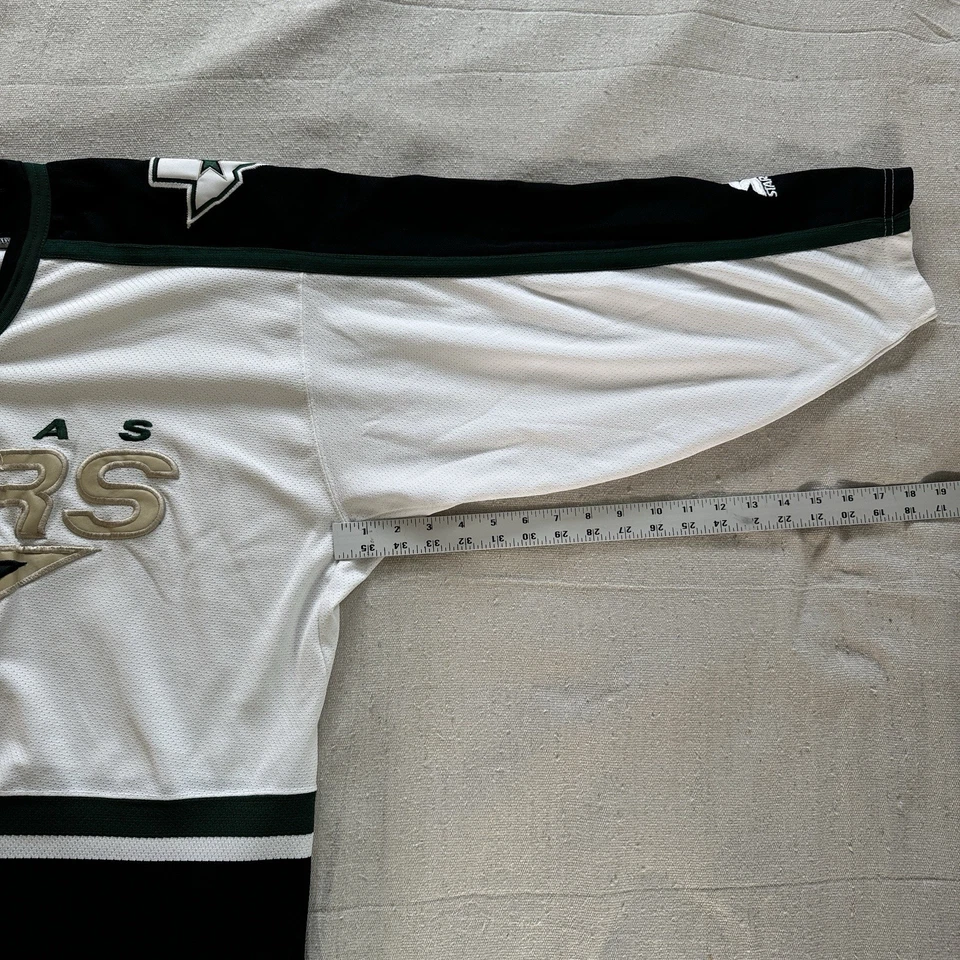 VINTAGE Dallas Stars Jersey STARTER Stitched WHITE NHL Blank 90s - Image 4 of 4