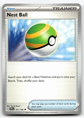 Nest Ball 181/198 Uncommon SV01: Scarlet & Violet Base Set NM