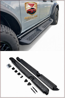 2x TRITTBRETTER / SCHWELLERROHRE FÜR FORD BRONCO 2020 - 2026 RAPTOR STIL