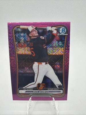 2026 Bowman Chrome Pete Alonso 193/199 Pink Mojo #99 Orioles