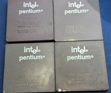 A80502166 SY016 pentium INTEL NOS GOLD PGA VINTAGE COLLECTIBLE LAST ONES QTY-1
