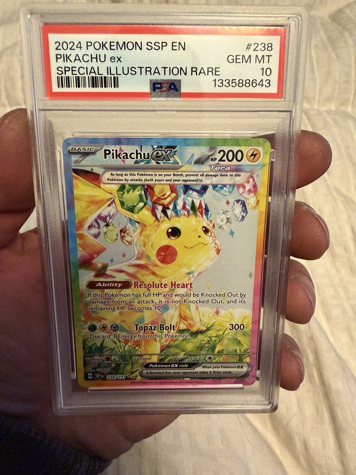 Pikachu ex 2024 Scarlet & Violet: Surging Sparks #238/191 Special