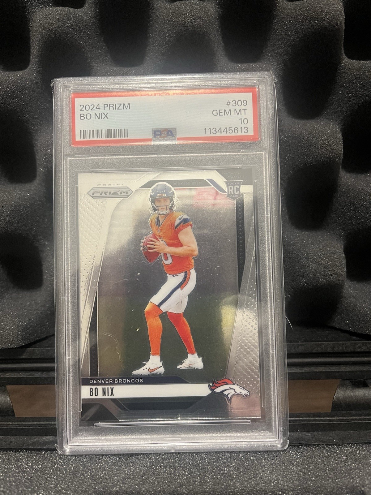 2024 Panini Prizm - Rookies Bo Nix #309 (RC) PSA 10