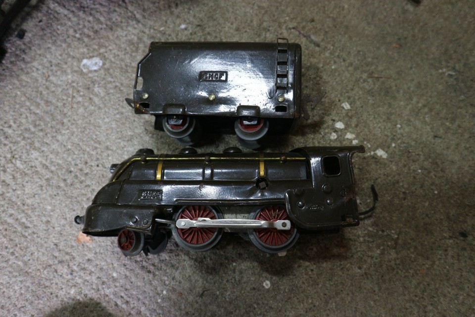 Ancien Train Mécanique Jouef – Locomotive SNCF Et Wagon Pullman – Collection