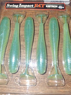 Keitech Swing Impact FAT Swimbait 3.8'' Assorted varied 6 Pack Squid Scent