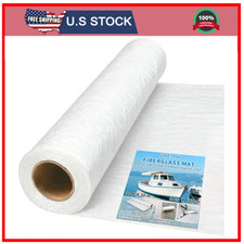 Fiberglass Mat 50 in X 30 Ft, 125 Sq. Ft Fiberglass Chopped Strand Mat Resin E