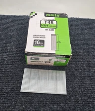 (2500 PIECES) Meite 16GT134L: 1-3/4" 16GA Galvanized Finish Straight Nails T45