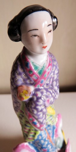 2 Chinese Republic Porcelain Immortals / Figures - Picture 15 of 21