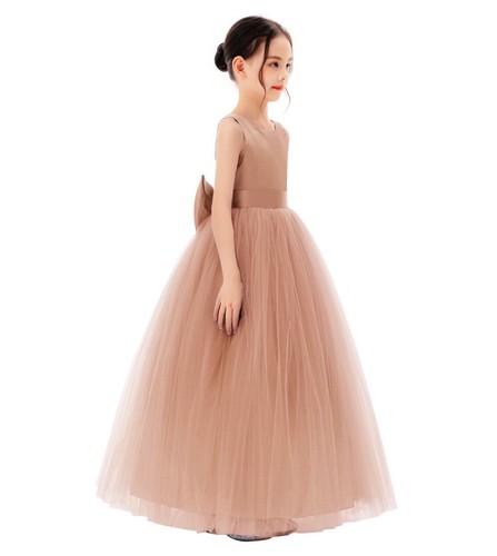 Open Back Flower Girl Dress Birthday Party Dresses Father Daughter Dance Dress - Picture 12 of 36