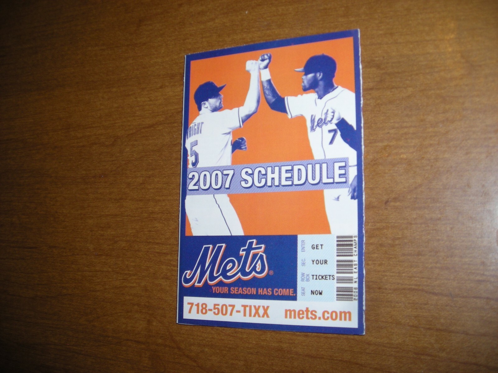 2007 MLB, New York Mets, team pocket schedule, excellent condition | eBay