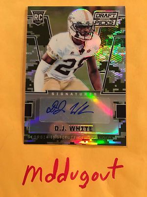 D J Weiß Georgia Tech / Chiefs #283 RC 151/199 Hergestellt Auto 2016 Prizm Draft