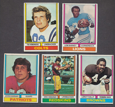 1974 Topps Football ( 301-525 ) You Pick  Commons, Hall of Famers etc