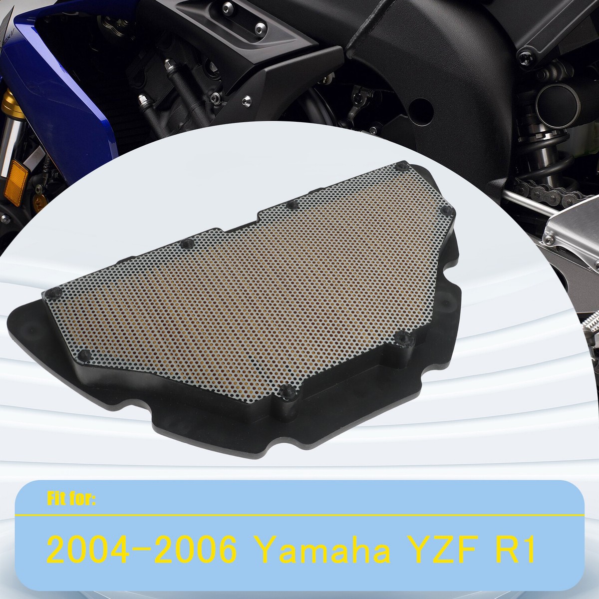 New 1x Air Filter Element Fit for 2004-2006 Yamaha YZF R1 YZF-R1