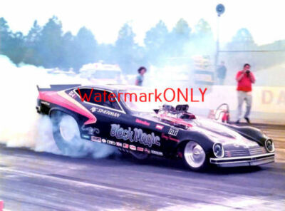 ''Black Magic'' ''R.C. Sherman'' 1975 Chevy Vega NITRO Funny Car PHOTO! #(19)