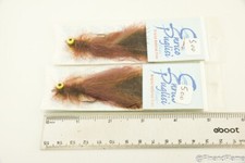 Enrico Puglisi EP Fly Enricos SLider Brown #1 Fly Fishing Lot of 2 RH3
