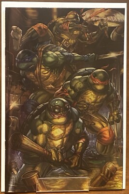 TMNT #1 C2E2 Turtles In The Sewer Foil Variant by Sajad Shah