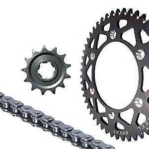 Kit chaîne DT 125 MX YAMAHA élimine les sauts de transmission rapport 15/49