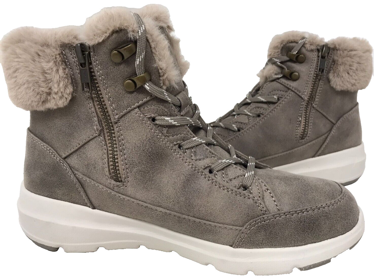 Skechers Women's On The Go Glacial Ultra Cozy Boots Dark Taupe Size:7 177S