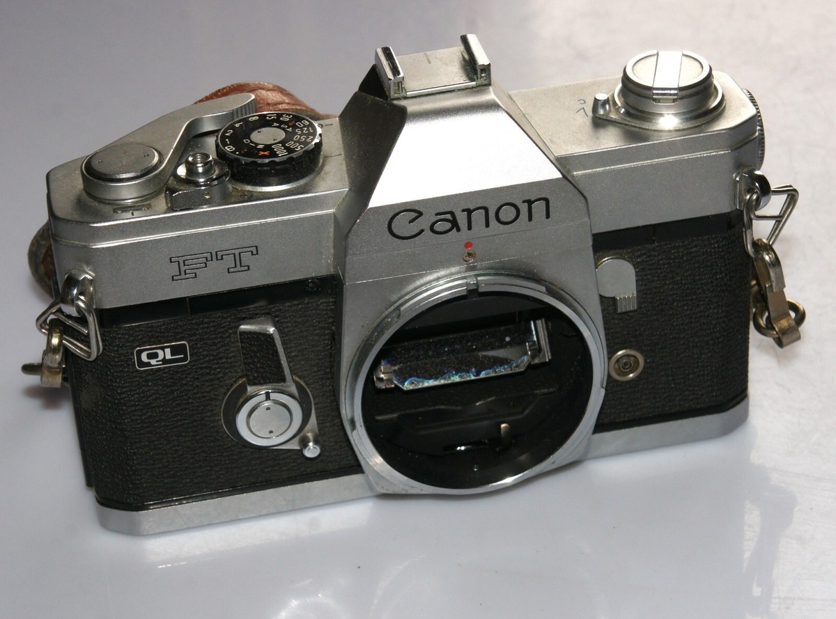Vintage Canon FT QL 35 mm SLR film CAMERA Works OK! READ! | eBay