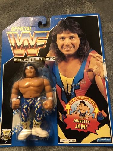 Vintage Wrestling Figures WWF Hasbro Marty Jannett...