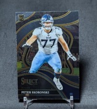 Peter Skoronski Club Level Rookie RC 2023 Select Card #225 Tennessee Titans