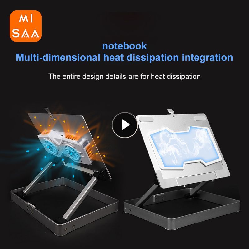 Computer Cooling Bracket Non-slip Durable Mini Aluminum Alloy Computer Component