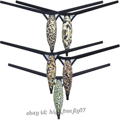 Men's G-String Underwear Hipster Male Pouch Extra Minimum Coverage Thong Pants