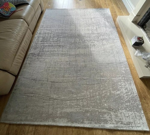 John Lewis - Louis De Poortere Jersey Stone Grey Rug - L170 x W140 cm £525 - Picture 2 of 6