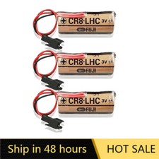 3 x for FDK CR8.LHC 3V 2600mAh CR8-LHC Non-Rechargeable Battery with Black Plug