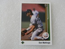 1989 UPPER DECK BASEBALL CARD #200 DON MATTINGLY NEW YORK YANKEES EX APR003