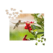 Roltak – Hummingbird & Flowers Garden Puzzle – Made in USA