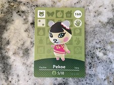 PEKOE 160 Animal Crossing Amiibo Authentic Nintendo Mint Card From Series 2
