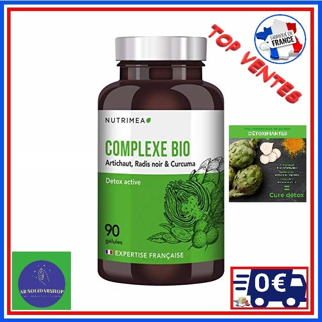 Detox bio intestin colon foie artichaut radis curcuma en gellules vegetales