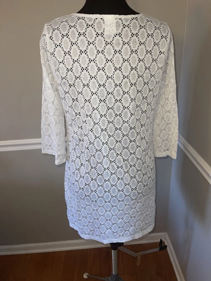 Cubierta de natación Kona Sol ojales blancos para mujer talla M Foto 3 de 4