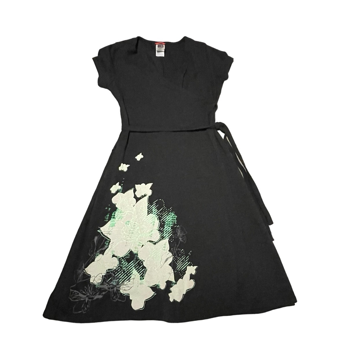 ● THE NORTH FACE ● White Label Women's Primera Dress Black The North Face Dress Womens XS Black Floral Wrap Short