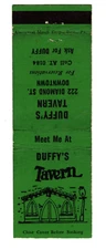 DUFFY'S TAVERN matchbook matchcover - 222 DIAMOND STREET - PITTSBURGH, PA