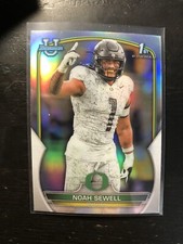 2022 Bowman University Chrome Refractor #57 Noah Sewell - Oregon Card PWE