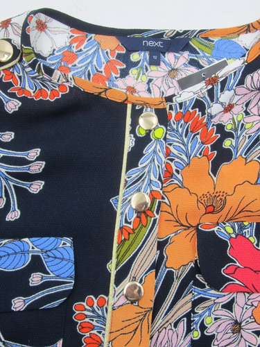 NEXT Multicoloured Print Tunic Style Popover Dress Size 12 BNWT RRP £40 - Picture 7 of 11