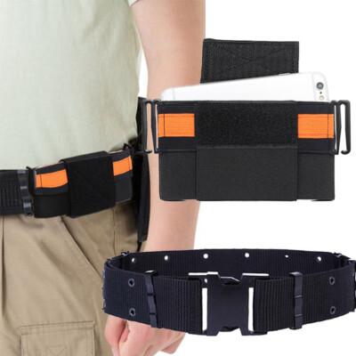 #ad Tactical Belt Army Equipment System Durable Molle Belt Waistband Cell Phone Bags $9.99
