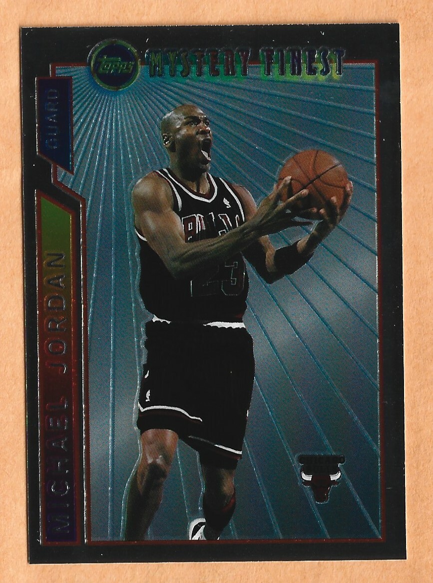 MICHAEL JORDAN 1996-97 TOPPS MYSTERY FINEST CHICAGO BULLS CARD # M14