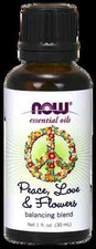 NOW Foods Peace, Love  Flowers Essential Oil Ylang Ylang Patchouli Orange Blend