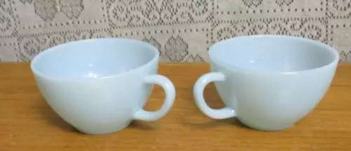 Vintage FIRE KING Oven Ware Light Blue - 2 Coffee Cups