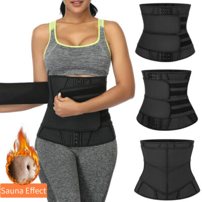 Women's Fitness Belt Sports Body Shaping Sweat Absorption Tummy Control Belt USA